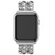 Bracelet chaîne en acier inoxydable Argent Compatible avec  Apple Watch 38-40 