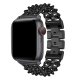 Bracelet chaîne en acier inoxydable Noir Compatible avec  Apple Watch 38-40 
