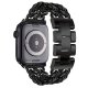 Bracelet chaîne en acier inoxydable Noir Compatible avec  Apple Watch 38-40 