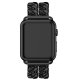 Bracelet chaîne en acier inoxydable Noir Compatible avec  Apple Watch 38-40 