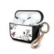 Housse pour Airpods Pro silicone liquide noir Fleurs Sauvages Motif Ecriture Tendance La Coque Francaise