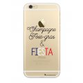 Coque iPhone 6 Plus / 6S Plus rigide transparente Champ et Fiesta Blanc Dessin La Coque Francaise