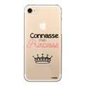 Coque iPhone 7/8/ iPhone SE 2020 rigide transparente Connasse mais princesse Dessin Evetane