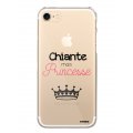 Coque iPhone 7/8/ iPhone SE 2020 rigide transparente Chiante mais princesse Dessin Evetane