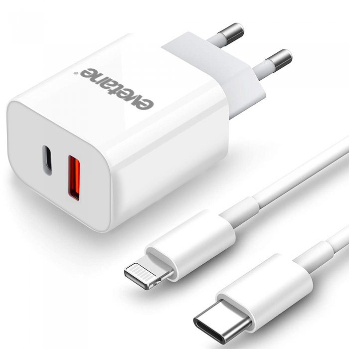 Chargeur iPhone 12 - Chargeur rapide avec câble de charge de 2 mètres -  Convient pour