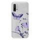 Coque Xiaomi Redmi 9T 360 intégrale transparente Papillons Violets Tendance Evetane.