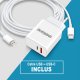 Chargeur Samsung Galaxy A51 5G ultra rapide 20 W fourni avec Cable USB-C 