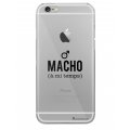 Coque iPhone 6 Plus / 6S Plus rigide transparente Macho a mi temps Dessin La Coque Francaise