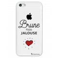 Coque iPhone 5C rigide transparente Brune mais jalouse Dessin La Coque Francaise