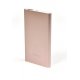 Batterie de secours 5 000 mAh finition métal rose gold