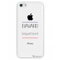 Coque iPhone 5C rigide transparente Bavard et impatient Dessin La Coque Francaise