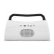 Haut-parleur Bluetooth + Radio FM + Microphone intégré + LED - Blanc