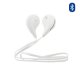 Ecouteurs sport Bluetooth universel avec microphone intégré - Blanc