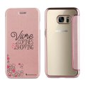 Etui Samsung Galaxy S6 souple rose gold Vivre de copines et de shopping Ecriture Tendance et Design La Coque Francaise