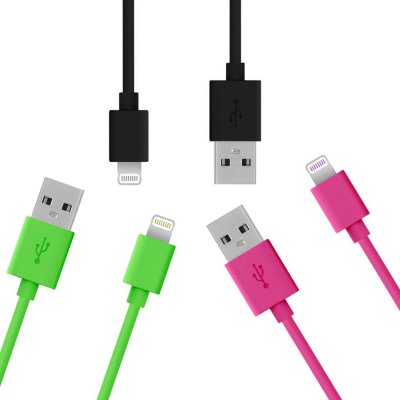 Lot de 3 câbles USB Lightning de charge & de synchronisation 