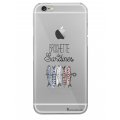 Coque iPhone 6/6S rigide transparente Brochette de sardines Dessin La Coque Francaise