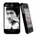 ELEVEN PARIS COQUE BRUCE NOIRE TOUCHER GOMME POUR APPLE IPHONE 4/4S