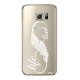 Coque rigide transparent Love life BLANC Samsung Galaxy S6