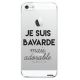 Coque rigide transparent Bavarde Mais Adorable iPhone SE / 5S / 5