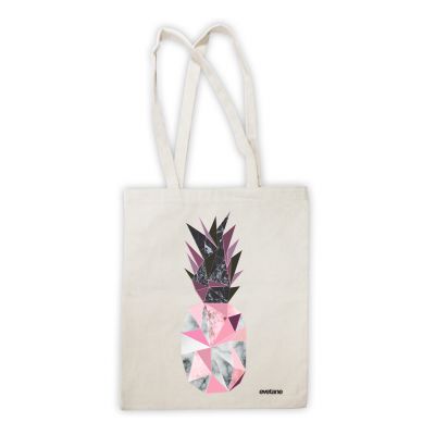 Shopping bag Ananas Géométrique Marbre