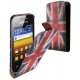 Etui à rabat Nzup drapeau Anglais Vintage pour Samsung Galaxy S4.