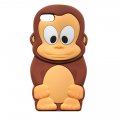 Coque singe silicone marron pour iPhone 4/4S 