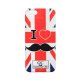 Coque rigide I love moustache Angleterre pour iPhone 5