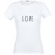 T-Shirt femme blanc L.O.V.E  - Taille L