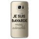 Coque rigide transparent Bavarde Mais Adorable Samsung Galaxy S7