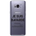 Coque Samsung Galaxy S8 rigide transparente Bavarde Mais Adorable Dessin Evetane