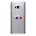 Coque Samsung Galaxy S8 rigide transparente Chiffon pompom Dessin La Coque Francaise