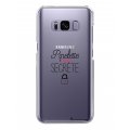 Coque Samsung Galaxy S8 rigide transparente Pipelette mais secrète Dessin La Coque Francaise