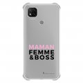 Coque Xiaomi Redmi 9C anti-choc souple angles renforcés transparente Femme Boss La Coque Francaise