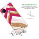 Coque Xiaomi Redmi 9C anti-choc souple angles renforcés transparente Trio marbre fuschia La Coque Francaise