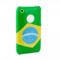 Coque glossy Flag Back Bresil Muvit pour iPhone 3G/3GS