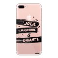 Coque iPhone 7 Plus / 8 Plus silicone transparente Jolie Mignonne et chiante ultra resistant Protection housse Motif Ecriture Tendance Evetane