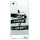 Coque souple transparent Jolie Mignonne et chiante iPhone 5/5S/SE