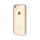 XQISIT Flex Case Chromed Edge for iPhone 6/6s/7 clear/gold colored
