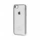 XQISIT Flex Case Chromed Edge for iPhone 6/6s/7 clear/silver colored