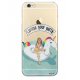 Coque rigide transparent Licorne Pool Party iPhone 6 / 6S