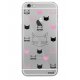 Coque rigide transparent Cats motifs iPhone 6 / 6S