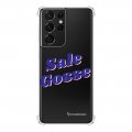 Coque Samsung Galaxy S21 Ultra 5G anti-choc souple angles renforcés transparente Sale gosse bleu La Coque Francaise