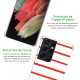 Coque Samsung Galaxy S21 Ultra 5G anti-choc souple angles renforcés transparente Marinière Rouge La Coque Francaise