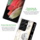 Coque Samsung Galaxy S21 Ultra 5G anti-choc souple angles renforcés transparente Marbre Noir Paradis La Coque Francaise
