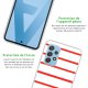 Coque Samsung Galaxy A52 silicone transparente Marinière Rouge ultra resistant Protection housse Motif Ecriture Tendance La Coque Francaise