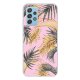 Coque Samsung Galaxy A52 silicone transparente Feuilles de palmier rose ultra resistant Protection housse Motif Ecriture Tendance La Coque Francaise