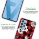 Coque Samsung Galaxy A52 silicone transparente Tartan rouge et noir ultra resistant Protection housse Motif Ecriture Tendance La Coque Francaise