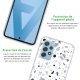Coque Samsung Galaxy A52 silicone transparente Terrazzo Gris ultra resistant Protection housse Motif Ecriture Tendance La Coque Francaise