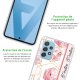 Coque Samsung Galaxy A52 silicone transparente Marbre Rose Positive ultra resistant Protection housse Motif Ecriture Tendance La Coque Francaise