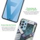 Coque Samsung Galaxy A52 silicone transparente Marbre Bleu Vert ultra resistant Protection housse Motif Ecriture Tendance La Coque Francaise